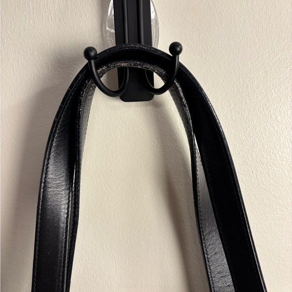 Chanel Black Nylon Tote Bag Travel Line Logo Shoulder Purse Vintage Authentic - Picture 6 of 12